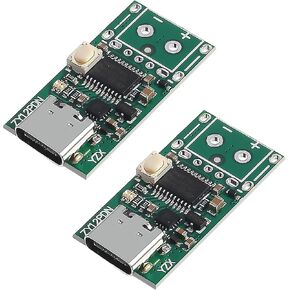 2PCS Type-C USB-C PD2.0 3.0 PD3.0 to DC Decoy Fast Charge Trigger Polling Detector Module (ZY12PDN Bare Board)