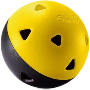 SKLZ Premium Impact Limited-Flight Training Baseballs, 6-Pack, Yellow