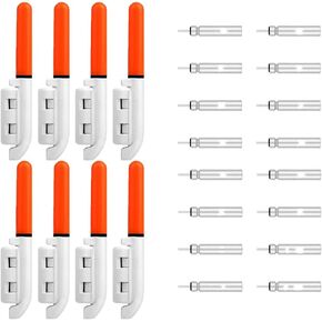 Fishing Glow Sticks LED Night Fishing Strike Alert Glow Stick Bite Alarm, Battery Included 8 Pack in Kuwait