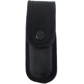 Magazine Pouch Multiuse Holster by Houston - Made in Nylon Thermofoil for Durability and Versatility. MOLLE Compatible with Belt Loop 9mm and .40 Cal Double Stack Clip Pistols (Black | Single)
