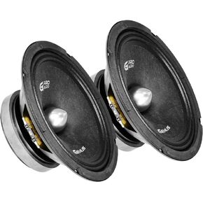 Genius Audio GPRO-M148B 8 Inch Midrange Speaker 300 Watts Max - 150 Watts RMS Pro Audio Speakers Aluminum Bullet Steel Basket Car Audio Speaker Ferrite Magnet 4 Ohm Reinforced Paper Cone
