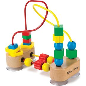 Melissa & Doug First Bead Maze - Wooden Educational Baby Toy with Suction Cups, for Floor, High Chair or Toddler Table, Toddler Toys for Girls & Boys Ages 1+ in Saudi Arabia