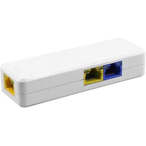 2 Port PoE Extender 100Mbps, IEEE 802.3 af/at PoE Repeater, 1 PoE in 2 poe Out poe Splitter, Plug and Play, Wall Mount POE ethernet Repeater for Security Systems IP Camera (2 Port)