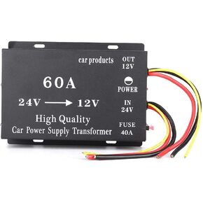Aramox Car Elecric Converter, 720w 60A 24V to 12V Car DC Power Elecric Buck Transformer Converter Adapter