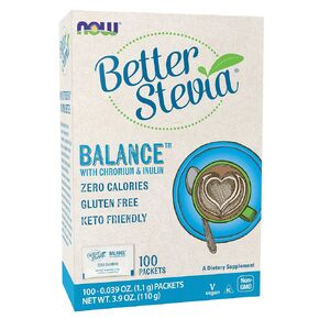 NOW Foods Stevia Balance,100 Packets (Pack of 3)