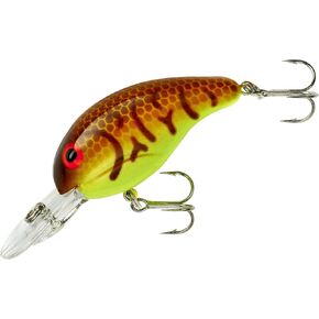 BANDIT LURES Crankbait Series 100 200 & 300 Bass Fishing Lures, Brown Craw Chartreuse Belly, Series 200 (Dives to 8') (BDT241)