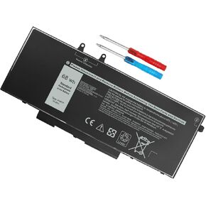 DMKAOLLK 68Wh 3HWPP Battery for Dell Latitude 5510 5410 5501 5401 5411 5511,Inspiron 7706 2-in-1,Inspiron 17 7500 7506 2-in-1 Black,Precision 3541 3551 3PCVM 03HWPP 3HWPP 15.2V