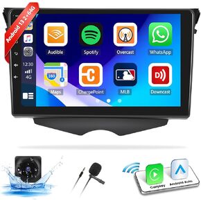 2+64G Android 13 Car Stereo for Hyundai Veloster 2011-2017 with Wireless CarPlay Android Auto, 9’’ Touchscreen in Dash GPS Radio with Navi WiFi Bluetooth FM RDS HiFi EQ SWC + Backup Camera in Kuwait