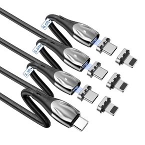 100W Magnetic Charging Cable,Magnetic Right Angle USB C Cable,480Mbps Data Transfer,5A Fast Charging,Compatible with USB C Device (4, Black 5a, 100W)