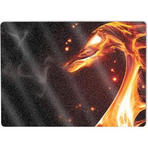 MightySkins Glossy Glitter Skin Compatible with Microsoft Surface Laptop 5 13.5" Full Wrap Kit - Flaming Dragon | Protective, Durable High-Gloss Glitter Finish | Easy to Apply | Made in The USA