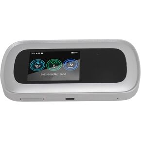 5G WiFi6 Mobile Hotspot Device with Power Bank, 4G LTE USB Portable Router with 2.5 Inch Color Screen, Hotspot with SIM Card Slot for Travel Router