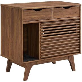 Modway EEI-6796-WAL Render Cat Cabinet, Walnut