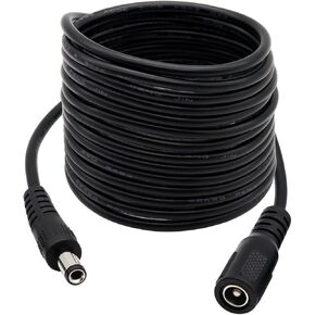 Fancasee 10ft DC Power Extension Cable 5.5mm x 2.5mm Extension Cord Male to Female Plug Adapter Power Supply Cord for Security Camera CCTV Surveillance IP Camera LED Strip DVR Router