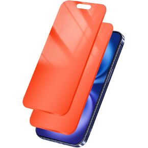 2 Pack for iPhone 16 Pro Max Privacy Screen Protector Tempered Glass for iPhone 16 6.9 inch Private Protective Film Anti-Blue Light Anti Spy No Bubble Simple Assembly Gradient Red Orange