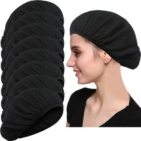 4 or 8 Pack Chef Hat Kitchen Cooking Chef Cap Adjustable Food Service Hair Nets Reusable Washable Mesh Bouffant Beanie