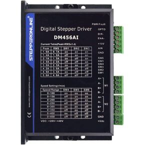 STEPPERONLINE Stepper Motor Controller 2 Channels 1.0-5.6A 20-40VDC Speed Adjustable