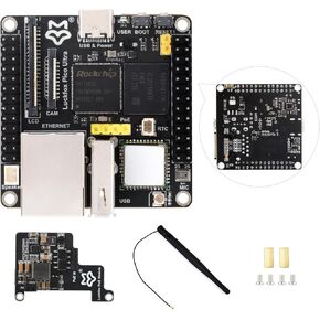 Waveshare Luckfox Pico Ultra RV1106 Linux Micro Development Board, Integrates ARM Cortex-A7/RISC-V MCU/NPU/ISP Processors, with 8GB EMMC, with PoE Module and Onboard WiFi