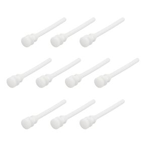 MECCANIXITY 30PCS Fan Shock Absorbing Rubber Nail, Short Style Computer Hardware Cooling Fan Screws Anti Noise Shockproof Silicone Rubber Cooler for PC, White