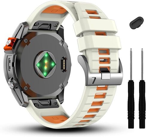 22 مم متوافق مع سوار ساعة Garmin Fenix ​​7/7 Pro/6/6 Pro/5/5 Plus، أشرطة سيليكون ناعمة سريعة الملاءمة لساعة Forerunner 965 955/Approach S70 47 مم/Instinct 2/quatix 7 الذكية in Saudi Arabia
