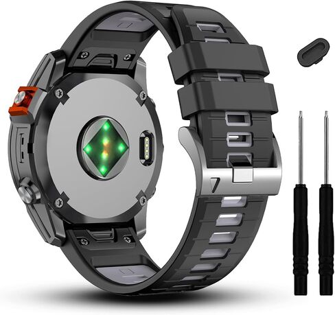 22 مم متوافق مع سوار ساعة Garmin Fenix ​​7/7 Pro/6/6 Pro/5/5 Plus، أشرطة سيليكون ناعمة سريعة الملاءمة لساعة Forerunner 965 955/Approach S70 47 مم/Instinct 2/quatix 7 الذكية in Saudi Arabia