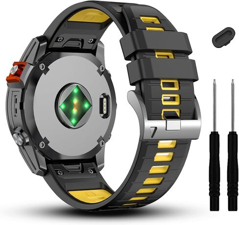 22 مم متوافق مع سوار ساعة Garmin Fenix ​​7/7 Pro/6/6 Pro/5/5 Plus، أشرطة سيليكون ناعمة سريعة الملاءمة لساعة Forerunner 965 955/Approach S70 47 مم/Instinct 2/quatix 7 الذكية in Saudi Arabia