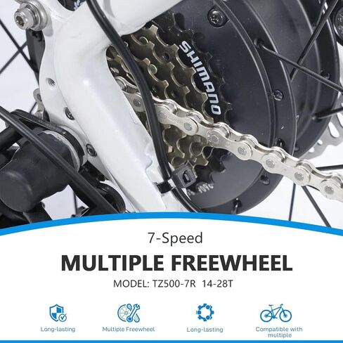 عجلة حرة للدراجة ذات 7 سرعات، MF-TZ500-7 قطعة بديلة للدراجات الهوائية ذات العجلات الحرة المتعددة 14-34T in Kuwait