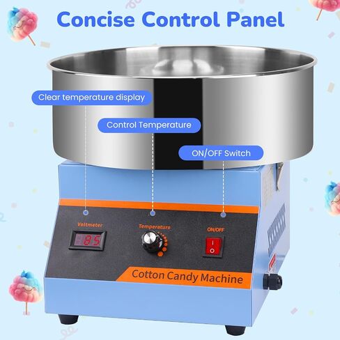 Cotton Candy Machine Commercial Cotton Candy Machine With Stainless Steel Construction Easy-to-Use Controls For Endless Cotton Candy,Blue in Saudi Arabia