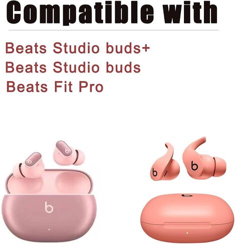 Silicone Ear Tips for Beats Studio Buds+Replacement Earbuds Tips for Beats Studio Buds+/ Beats Fit Pro Earbuds 6 Pairs Black in Kuwait