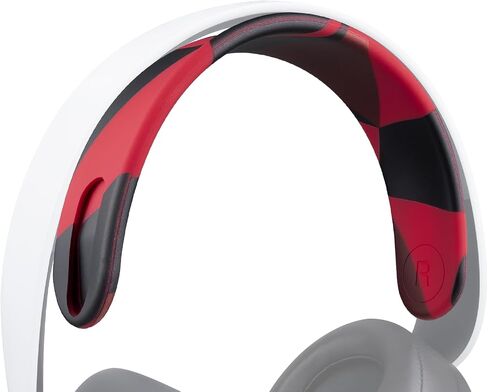 SOULWIT Replacement Silicone Headband Pad Kit for Sony PlayStation 5 Pulse PS5 3D Wireless Headphones, Head Band Top Straps Cover Repair Part, Headstrap Easy DIY Installation - Red Storm in Saudi Arabia
