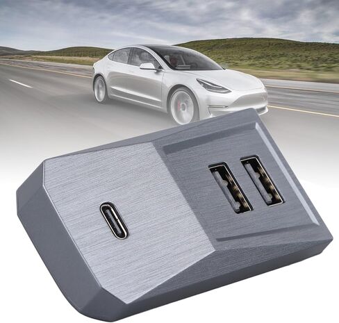 صندوق القفازات USB Hub للطراز 3 Y، متعدد المنافذ صندوق القفازات محور محطة إرساء السيارة متعددة المنافذ لاستبدال Tesla Model 3 Y in Saudi Arabia