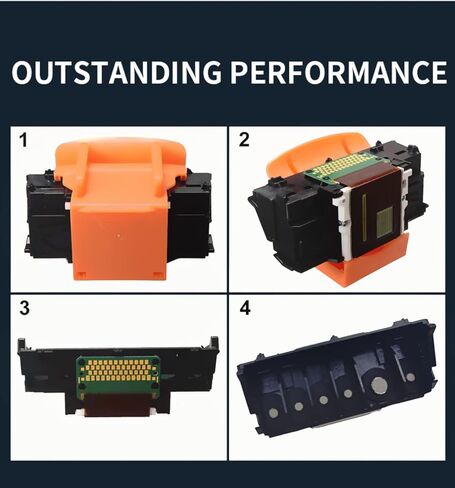 رأس طباعة QY6-0090 مُعاد تصنيعه متوافق مع Canon مع أحدث شريحة TS9120 TS8020 TS9020 TS8050 TS8070 TS8080 TS9050 TS9080 TS8040 (مجموعة واحدة)، PGBK، أسود، سماوي، أرجواني، رمادي، أصفر in Kuwait