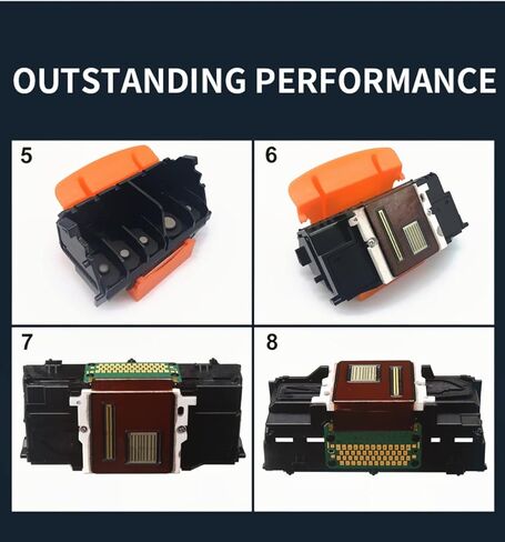 رأس طباعة QY6-0090 مُعاد تصنيعه متوافق مع Canon مع أحدث شريحة TS9120 TS8020 TS9020 TS8050 TS8070 TS8080 TS9050 TS9080 TS8040 (مجموعة واحدة)، PGBK، أسود، سماوي، أرجواني، رمادي، أصفر in Kuwait