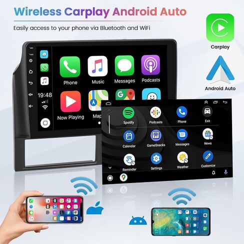 Hikity 2+64G Android 13 Car Stereo for Jeep Grand Cherokee 1999-2004 Wireless Carplay, 9 Inch IPS Touchscreen Car Radio Receiver with GPS Navigation FM Bluetooth WiFi HiFi EQ in Saudi Arabia