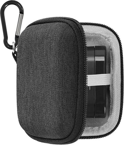حافظة سماعات أذن Geekria Shield متوافقة مع Bowers & Wilkins Pi8، PI7، PI5 True Wireless Earbud، حقيبة حمل بديلة ذات هيكل صلب مع مشبك حلقة تسلق (رمادي) in Saudi Arabia