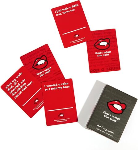 That's What She Said - Second Edition Match All New Wacky Setup Cards with New Funny Phrase Cards to See Who Has The Dirtiest Sense of Humor, Ages 17+, 4+ Players in Kuwait