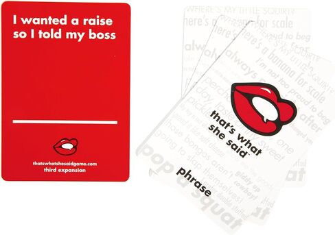 That's What She Said - Second Edition Match All New Wacky Setup Cards with New Funny Phrase Cards to See Who Has The Dirtiest Sense of Humor, Ages 17+, 4+ Players in Kuwait