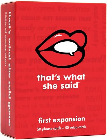 That's What She Said - Second Edition Match All New Wacky Setup Cards with New Funny Phrase Cards to See Who Has The Dirtiest Sense of Humor, Ages 17+, 4+ Players in Kuwait