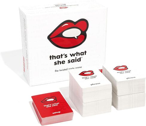 That's What She Said - Second Edition Match All New Wacky Setup Cards with New Funny Phrase Cards to See Who Has The Dirtiest Sense of Humor, Ages 17+, 4+ Players in Kuwait