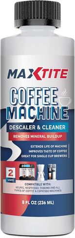 MAXTITE Coffee Machine Descaler & Cleaner (8oz) - Made in the USA - Universal Descaling Solution for Keurig, Nespresso, Delonghi and All Single Use Coffee and Espresso Machines in Saudi Arabia