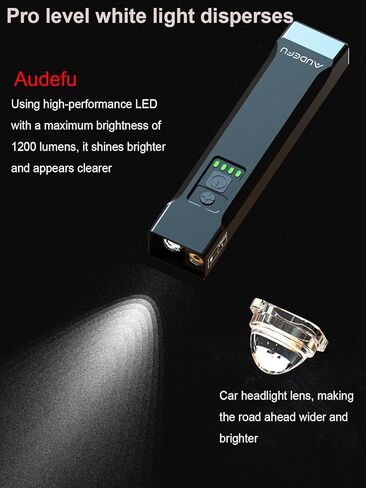 مصابيح EDC مزدوجة المصدر مع شعاع أخضر ومصباح LED أبيض، مصباح يدوي محمول 1200 لومن، مصباح جيب إسفين مع مشبك، مصباح يدوي مسطح قابل لإعادة الشحن، مجموعة مصابيح يدوية IPX7 in Kuwait