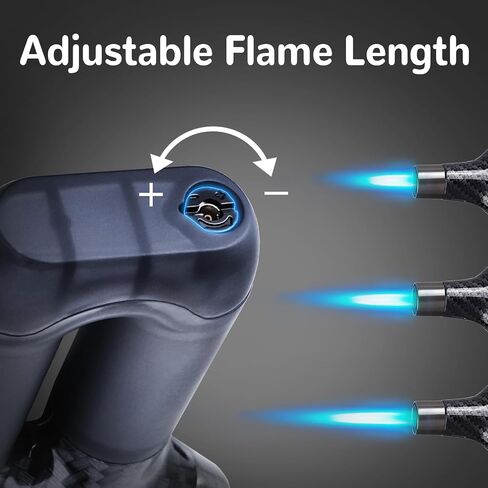 2 Pack Torch Lighter Single Jet Flame Refillable Butane Lighter Windproof Gas Torch Lighters Adjustable Jet Lighter Cool Lighter for Camping Candle BBQ Grill(Fuel Not Included) in Saudi Arabia