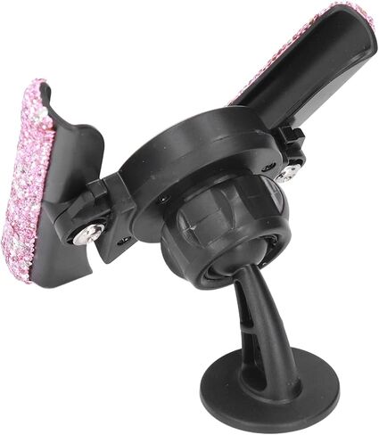 Vehicle Cell Phone Mount, Adjustable Gorgeous Bling Car Phone Holders for Girls for Automobile Decoration for Women(pink) in Saudi Arabia