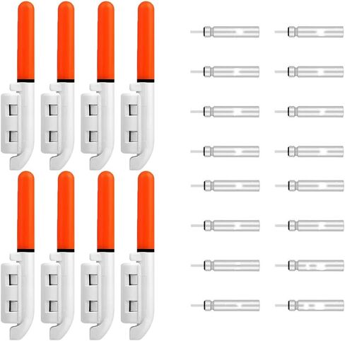 Fishing Glow Sticks LED Night Fishing Strike Alert Glow Stick Bite Alarm, Battery Included 8 Pack in Kuwait