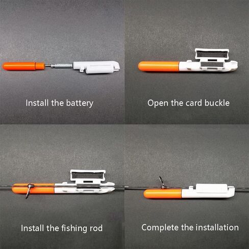 Fishing Glow Sticks LED Night Fishing Strike Alert Glow Stick Bite Alarm, Battery Included 8 Pack in Kuwait