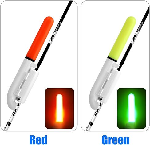 Fishing Glow Sticks LED Night Fishing Strike Alert Glow Stick Bite Alarm, Battery Included 8 Pack in Kuwait