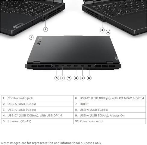 لاب توب لينوفو ليجن برو 5i الجيل 9 للألعاب، انتل i7-14700HX، رام 32 جيجا DDR5، 2 تيرابايت SSD، 16 بوصة WQXGA (2560x1600)، Nvidia Geforce RTX 4070، W11 Home in Saudi Arabia