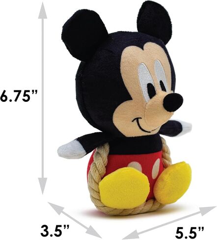 Buckle-Down Disney Dog Toy, Disney Daisy Duck Chibi Sitting Pose Pet Toy, Plush with Rope in Saudi Arabia