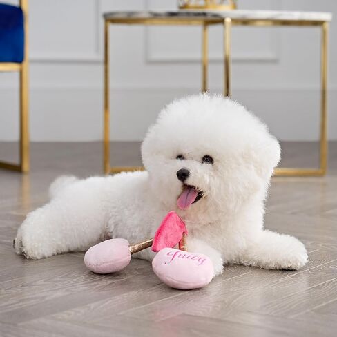 Juicy Couture Plush Haute Couture High Heel Shoe Shaped Squeaky Pet Toy for Cats and Dogs in Saudi Arabia