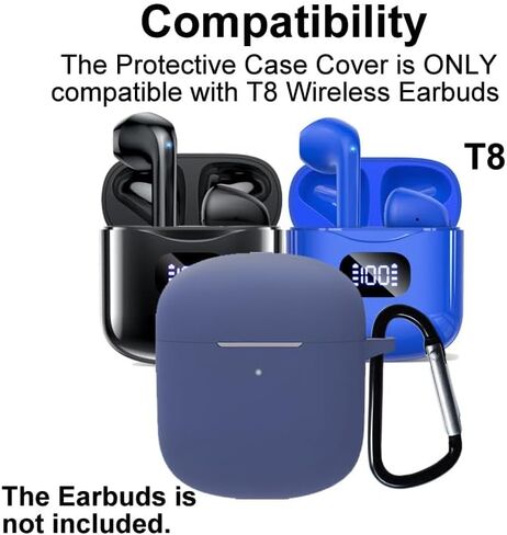 Silicon Case Cover Compatible with KTGEE T08 True Wireless Earbuds in Saudi Arabia
