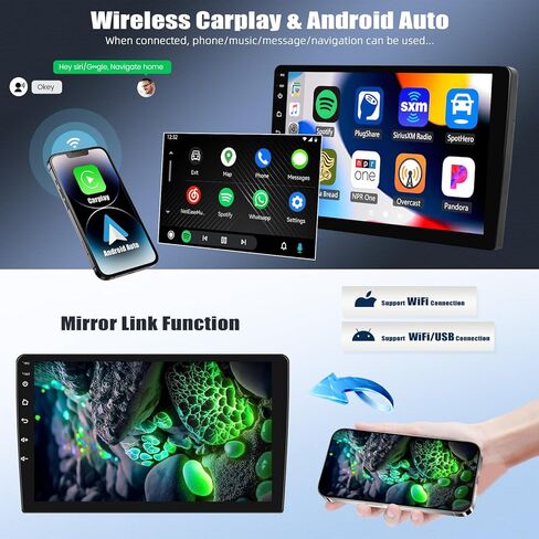 2G+64G Android 13 Car Stereo for Chrysler 200 200C 200S 2015-2019 with Wireless Carplay Android Auto,9 inch HD Touchscreen Car Radio with WiFi GPS Navigation Bluetooth FM/RDS Radio SWC+Rear Camera in Saudi Arabia